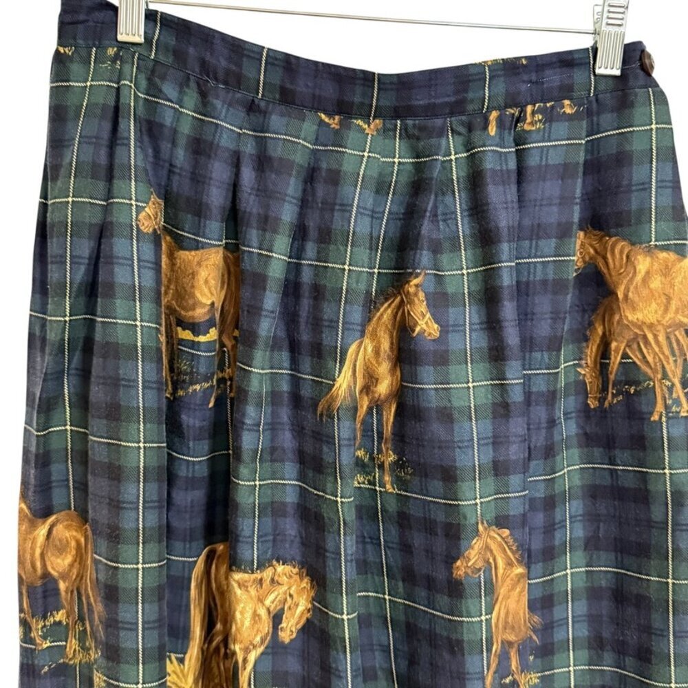 Susan Bristol Petite Skirt SZ 14 Horses Countryside KY Bluegrass - Picture 6 of 9